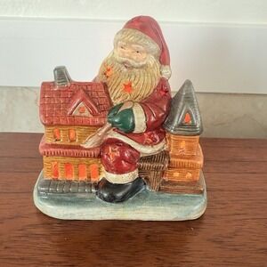 Santa Decoration Ceramic‎ Vintage Christmas Village
